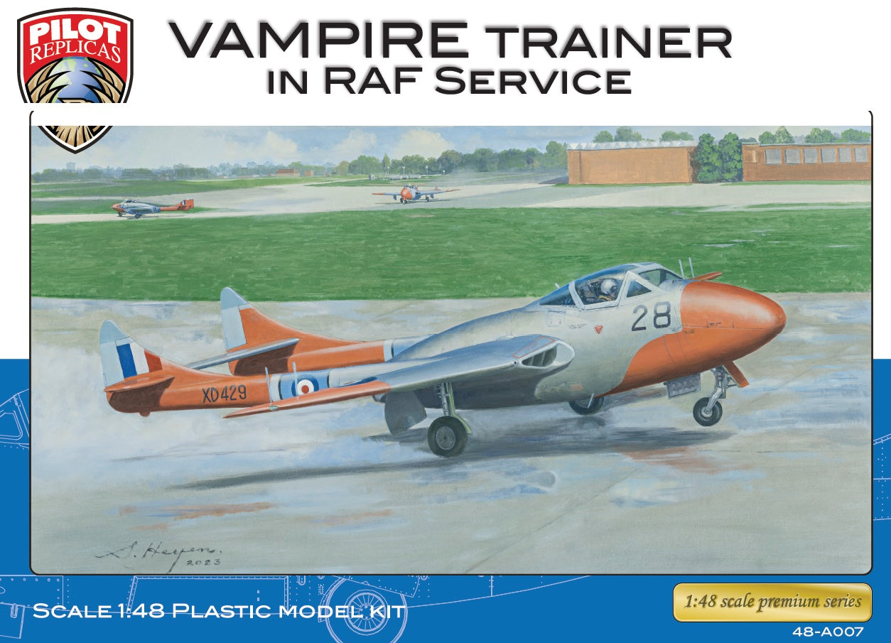 Vampire T11 in RAF service, 1/48 scale. 48A007