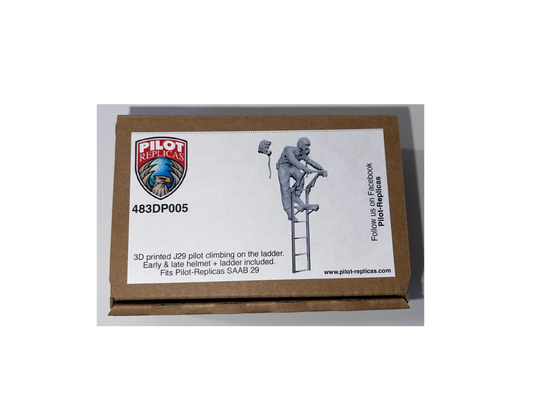 1/48 scale Climbing J29 pilot. Art # 483DP005