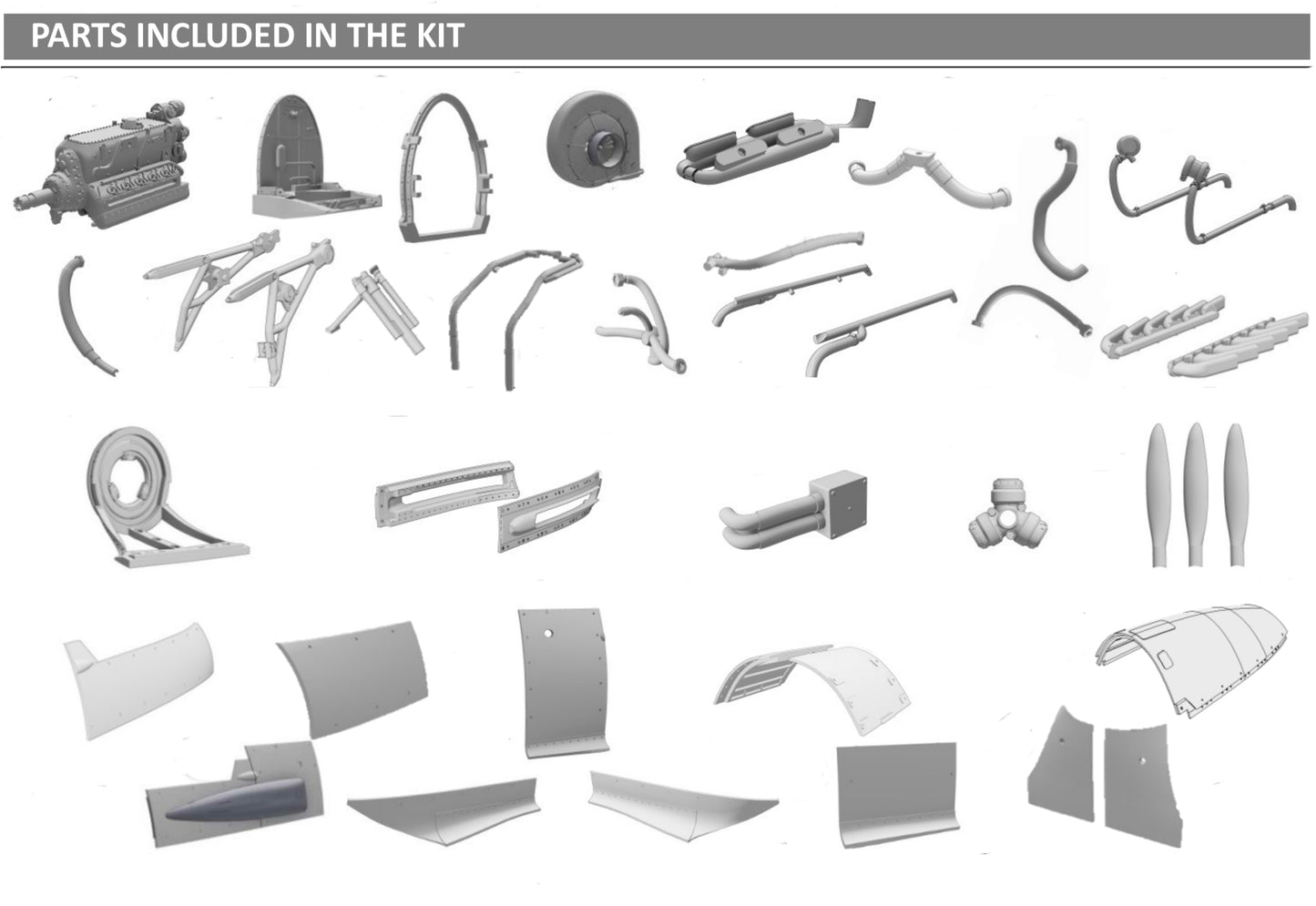 1/48 scale Super detail engine set. For SAAB 21. 48R005