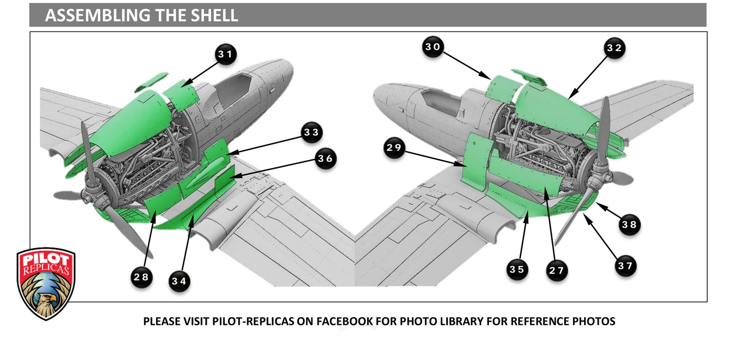 1/48 scale Super detail engine set. For SAAB 21. 48R005