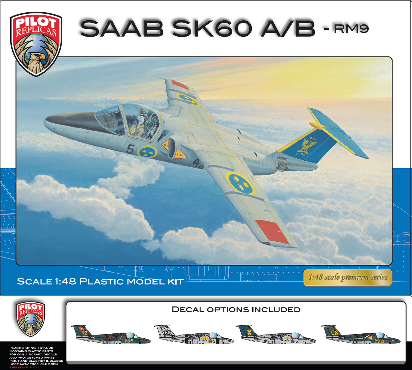 SAAB SK60 A & B rm9, 1/48 scale. 48A005