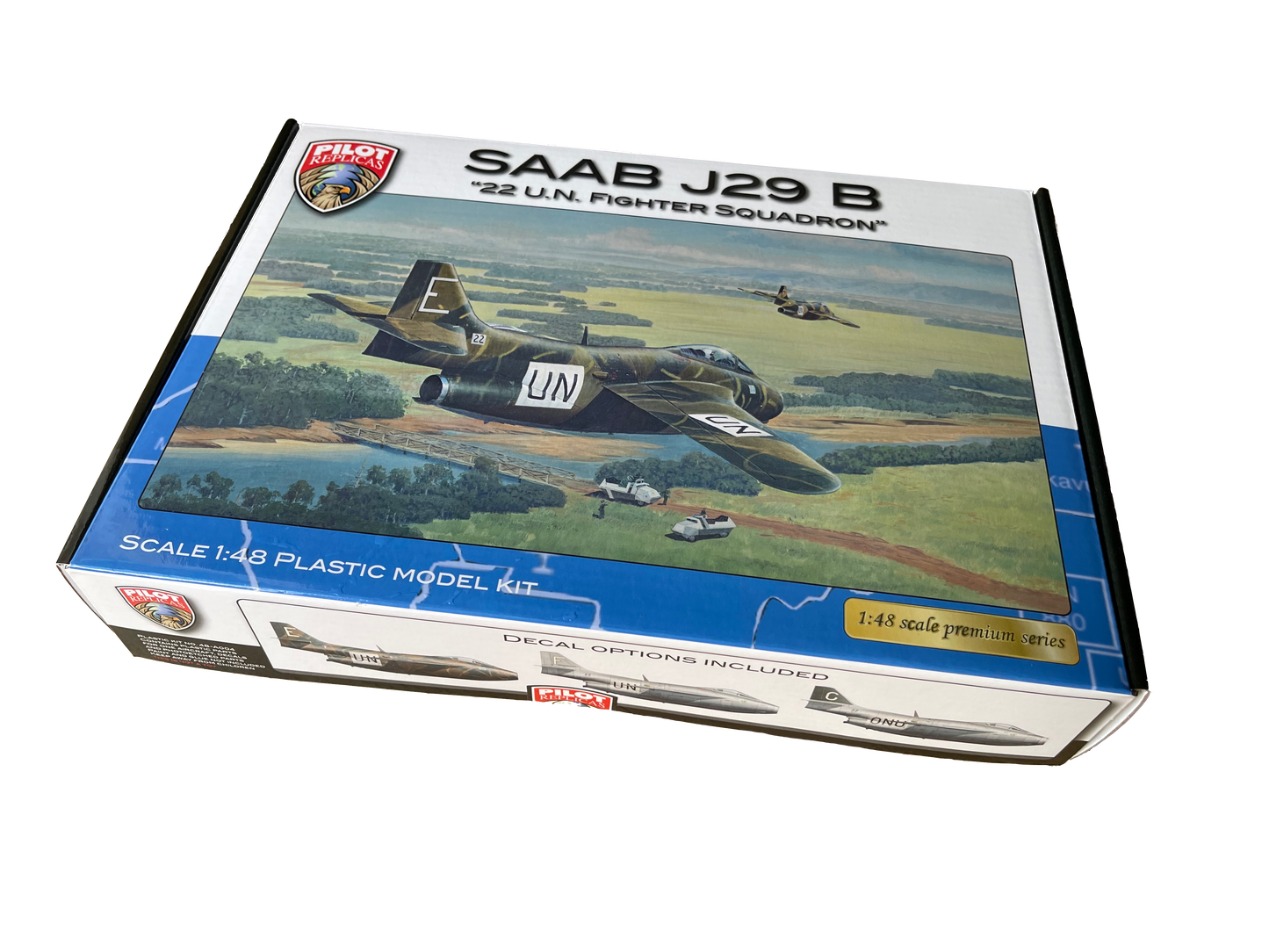 SAAB J29 B - ”22 U.N. Fighter Squadron”, 1/48 scale. 48A004