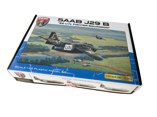 SAAB J29 B - ”22 U.N. Fighter Squadron”, 1/48 scale. 48A004