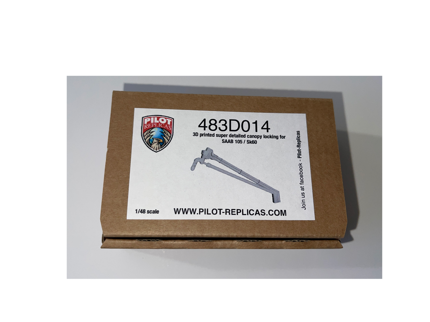 1/48 scale SK60/SAAB 105 Canopy locking mechanism 483D014