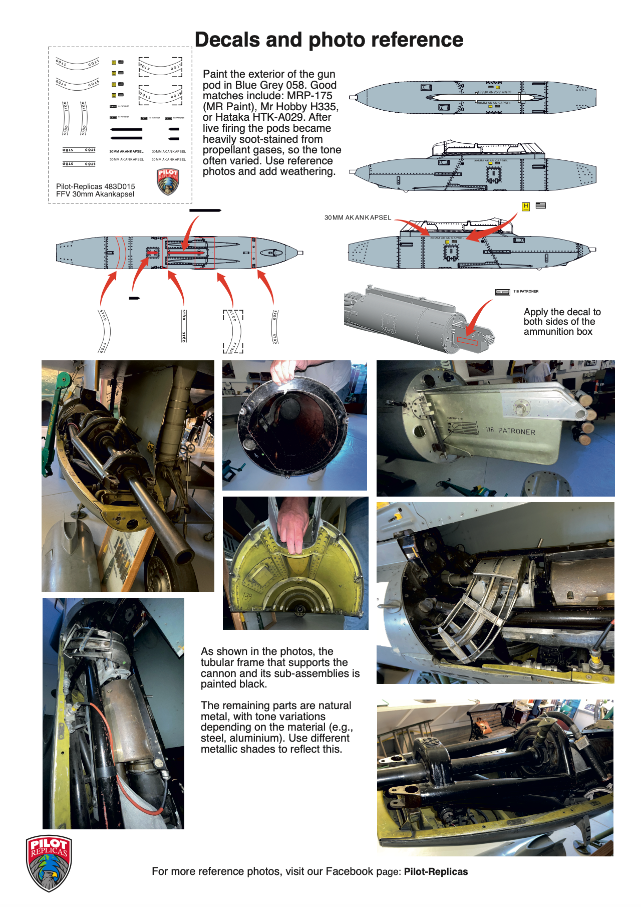 1/48 scale FFV 30 mm Akan Pod 483D015
