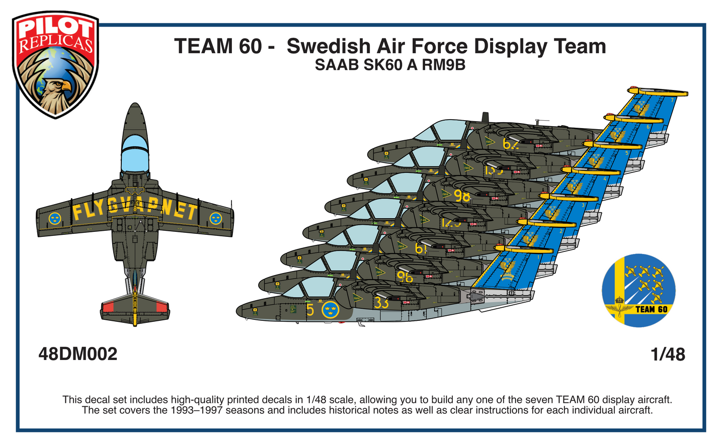 TEAM 60 1993 to 1997 48DM002  1/48 scale
