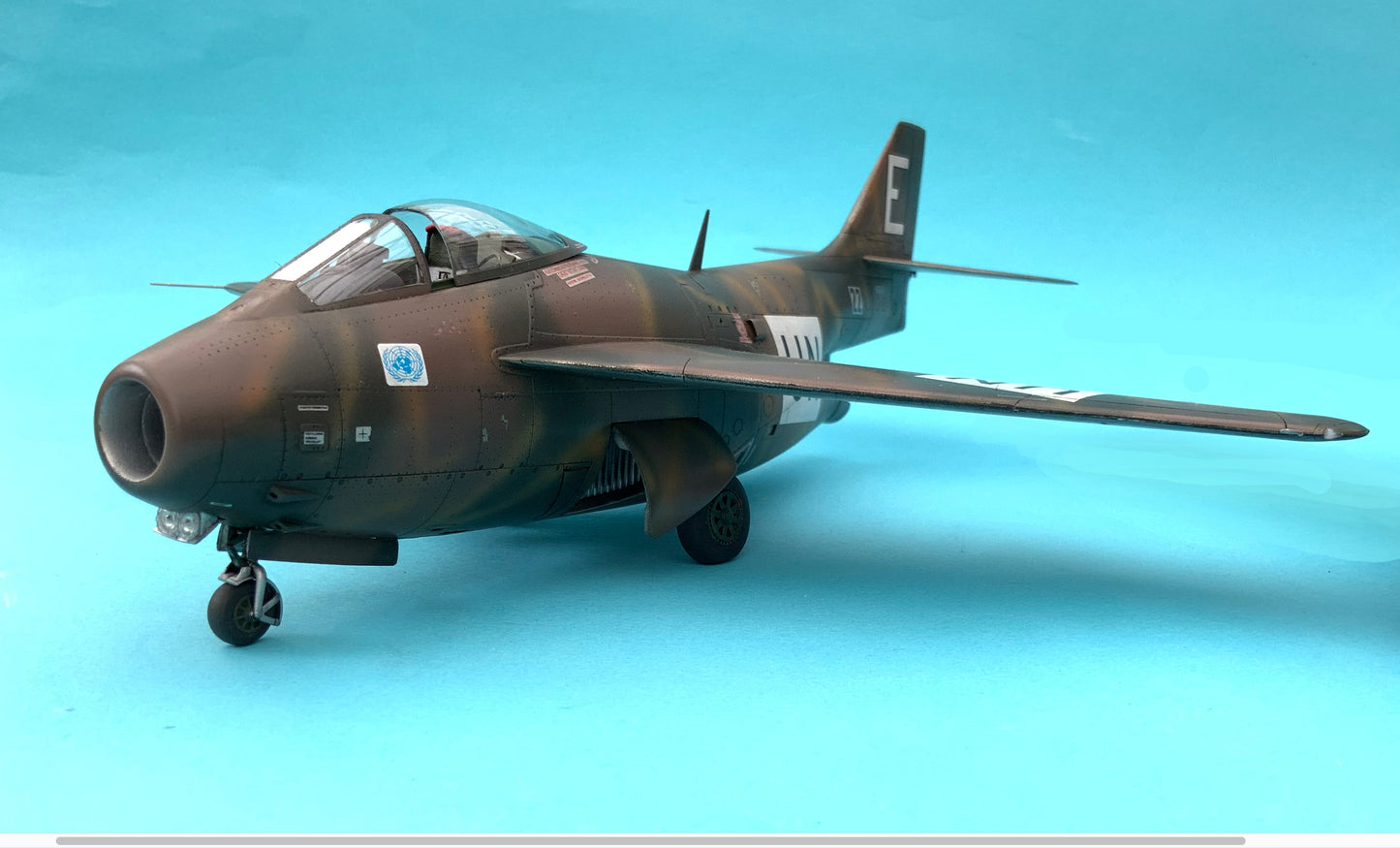 SAAB J29 B - ”22 U.N. Fighter Squadron”, 1/48 scale. 48A004