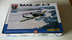 SAAB J 21 A3, 1/48 scale. 48A001